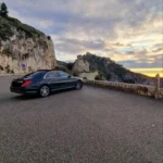 Mercedes S-class на гірській дорозі під час міжнародного трансферу Київ Кишинів