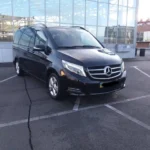 чорний Mercedes V-class мікроавтобус для трансферу Київ Кишинів