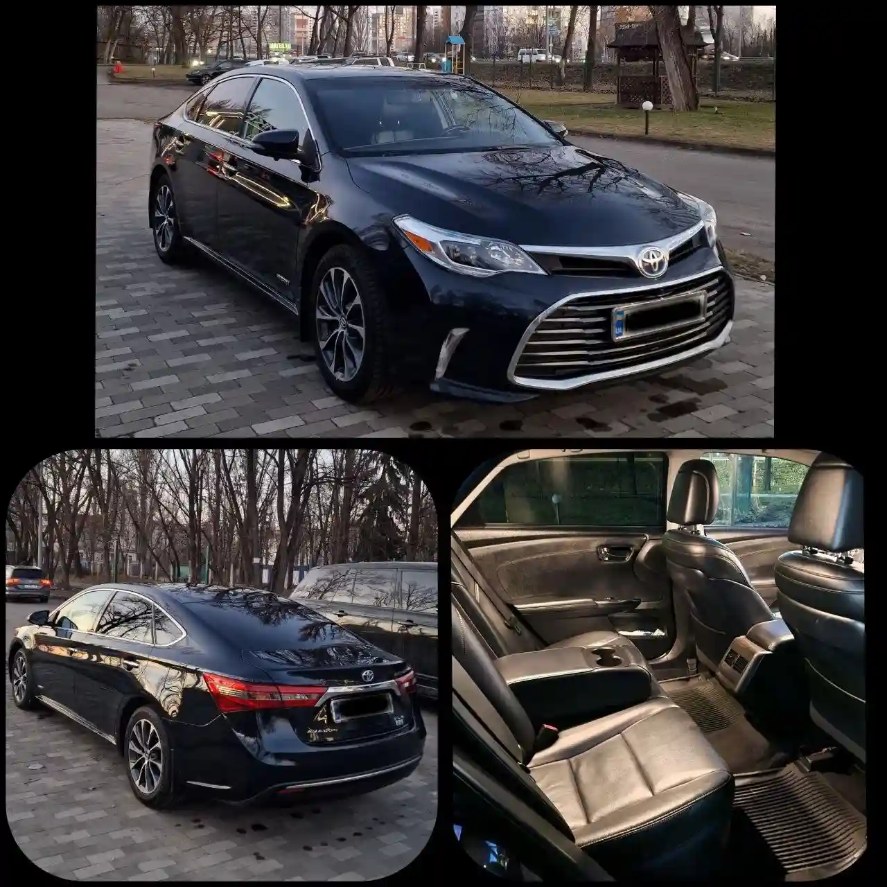 Toyota Avalon Hybrid зовні та салон для трансферу Київ Кишинів