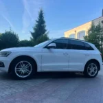 Audi Q5 на зимовій дорозі - трансфер Житомир Київ
