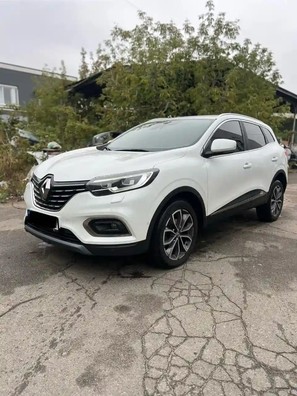 білий кросовер Renault Kadjar для трансферу Київ Рівне