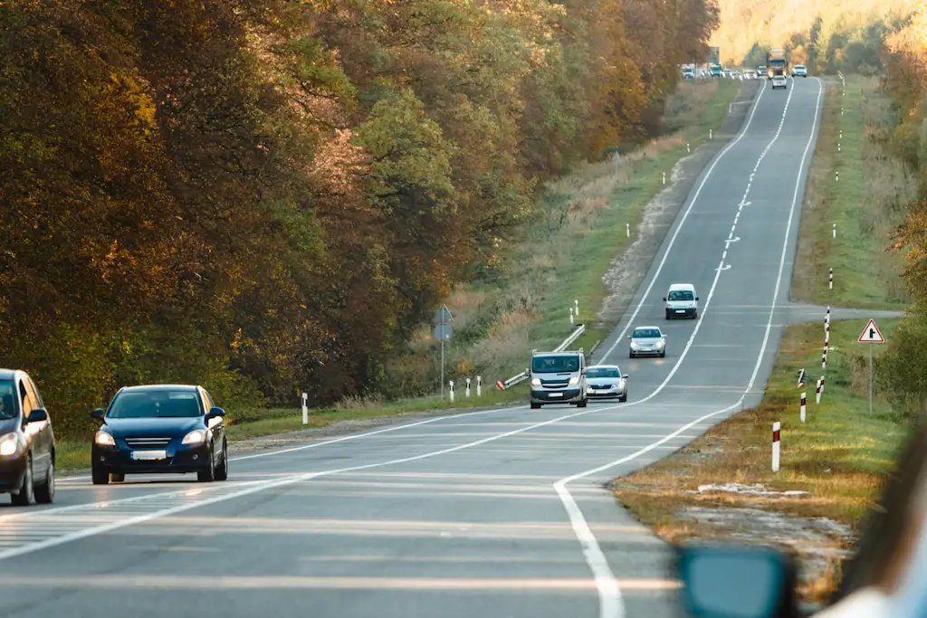 Траса відстань Київ Черкаси восени з рухом авто