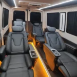 VIP-салон мінівена для трансферу Львів Буковель з окремими кріслами