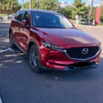 Львов Вроцлав - красный кроссовер Mazda CX-5 на парковке